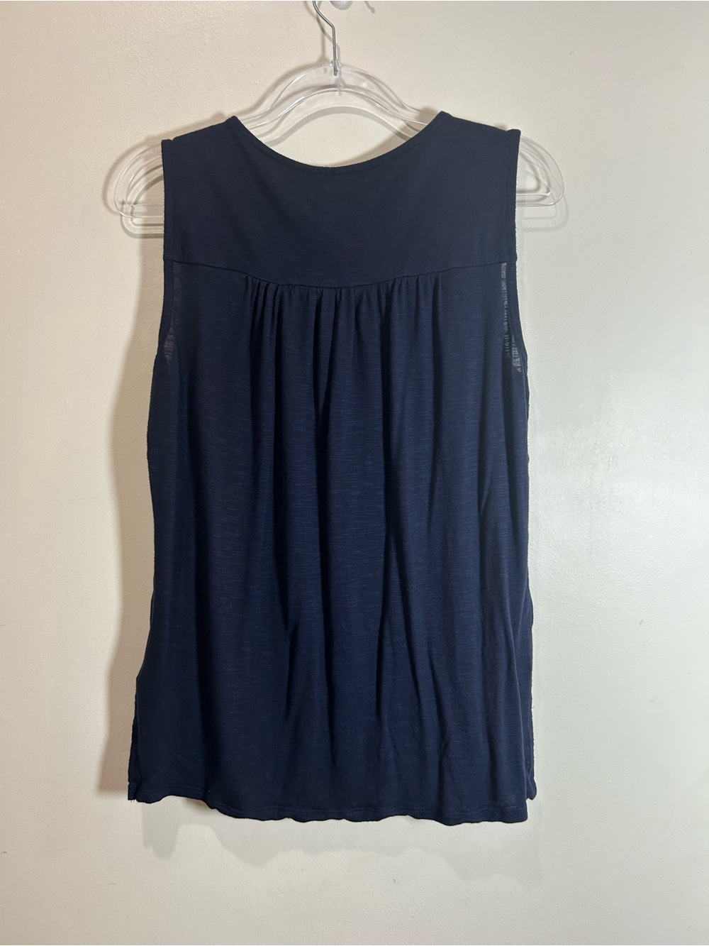 Lucky Brand Top Embroidered Beaded Boho Floral Tank Top Women M Blue Festival - Picture 10 of 11